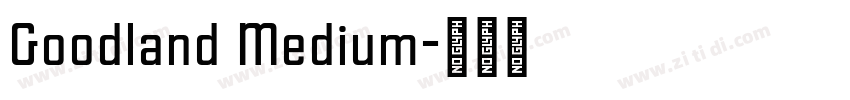Goodland Medium字体转换